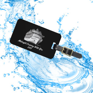 Keepsake Cruise Black Personalize Luggage Tag