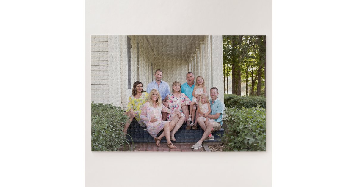 Keepsake Family Photo Jigsaw Puzzle | Zazzle.com
