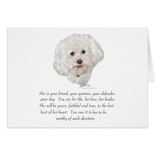 Keepsake, Female Dog Cards (Front Horizontal)