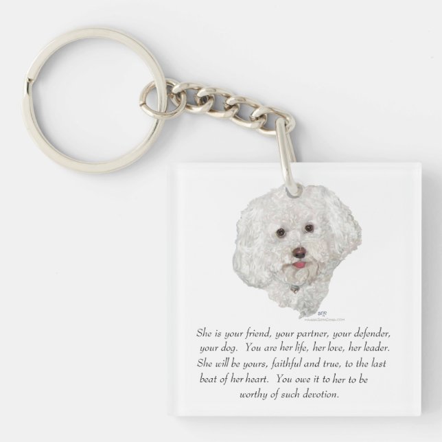 Keepsake, Female Dog Keychain (Front)