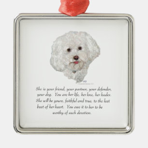 Keepsake, Female Dog Metal Ornament