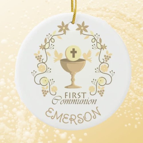 Keepsake First Communion custom ornament
