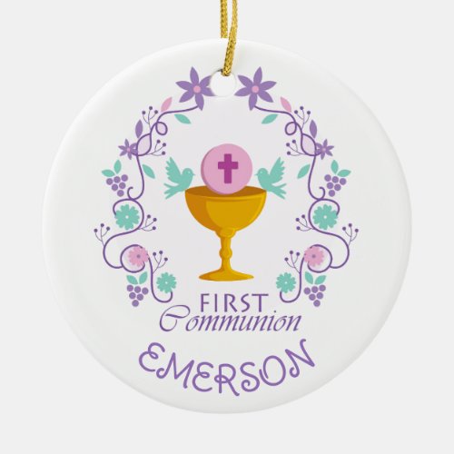 Keepsake First Communion custom ornament