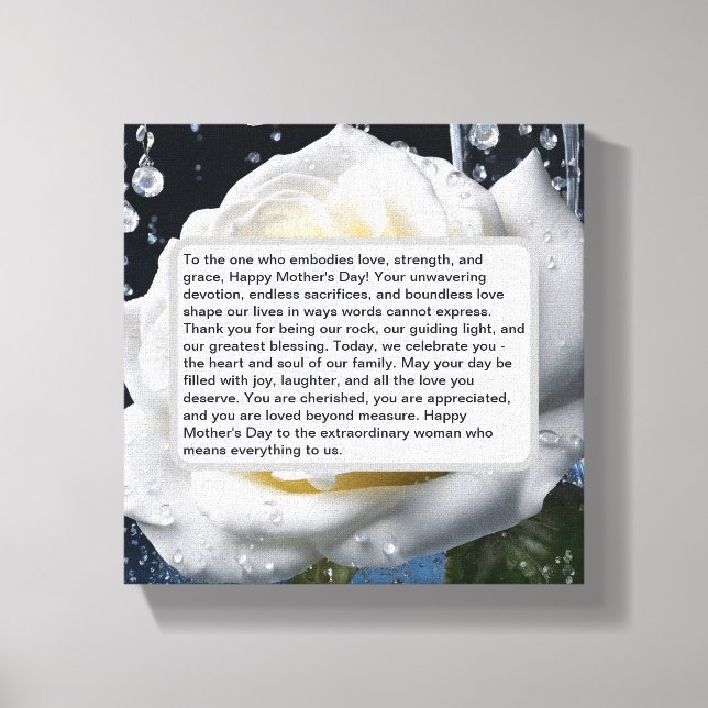 Keepsake For Mom Premium Wrapped Canvas (Gloss) Print (Front)