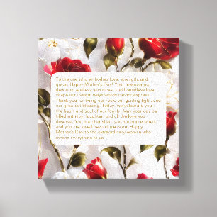 Keepsake For Mom Premium Wrapped Canvas (Gloss) Print
