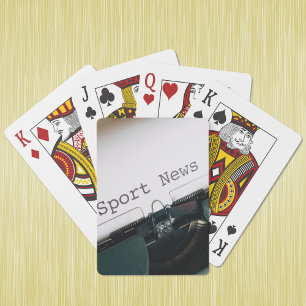 Keepsake Gift Full Photo Sports Theme Poker Cards