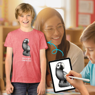 Keepsake Gift with Kids Art Tri-Blend Shirt