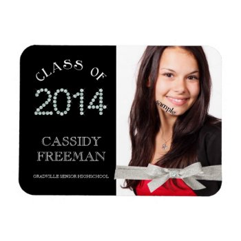 Keepsake Grad Class Of 2014 Bling Diamonds Magnet by PartyHearty at Zazzle