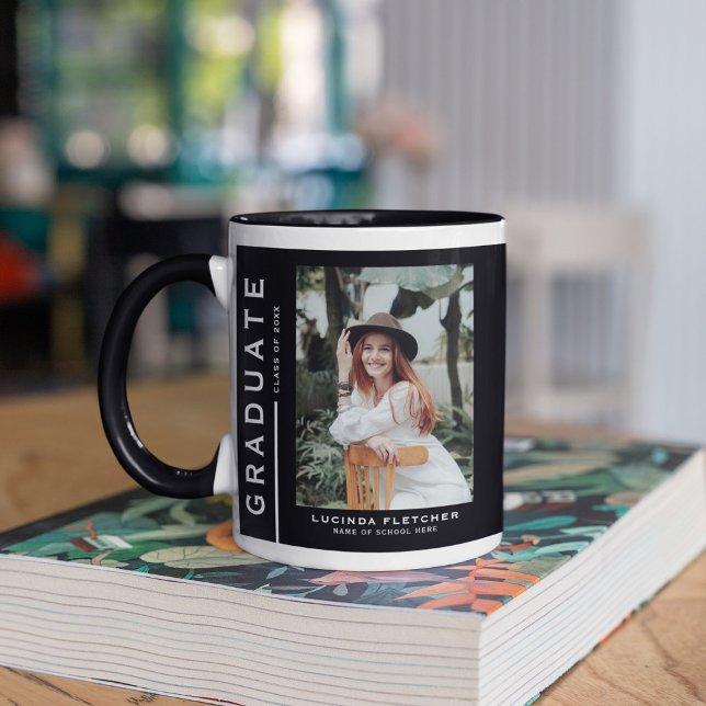 Keepsake Graduate Photo & Quote Graduation Gift  Mug (Creator Uploaded)