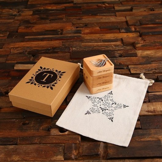 Keepsake Kraft Box with Stackable Desk Organizer (Front)