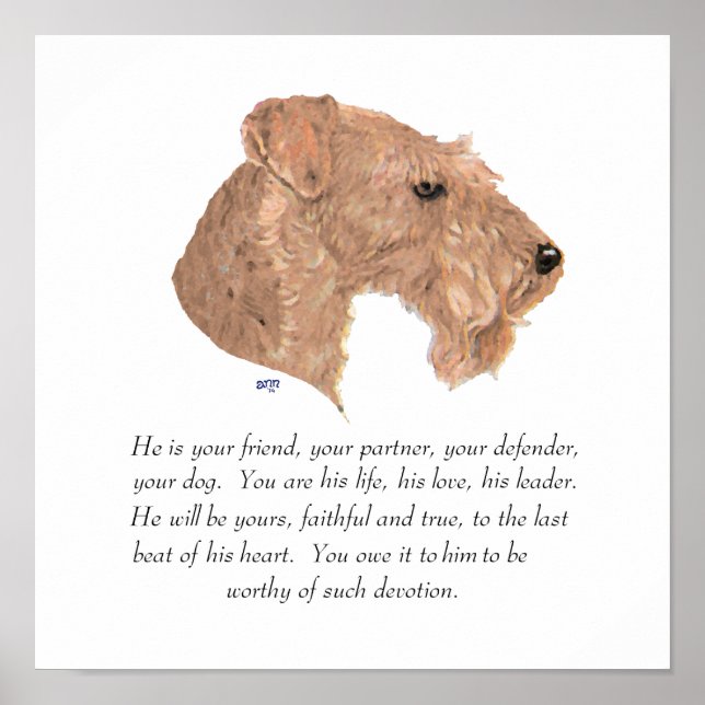 Keepsake, Male Dog Poster (Front)