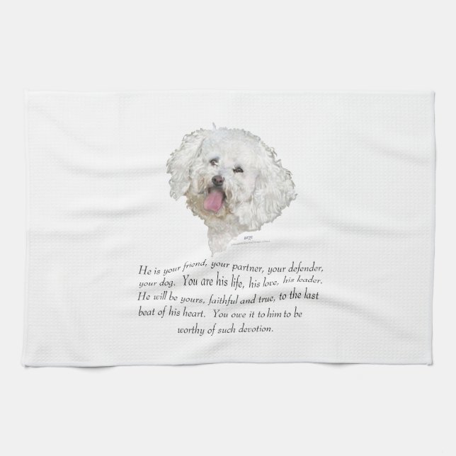 Keepsake, Male Dog Towel (Horizontal)