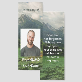 Keepsake Memorial Keepsake Mountain Lake  Bookmarks