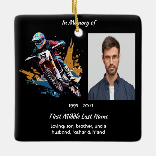 Keepsake  Memorial Motocross Motorcycle Racing