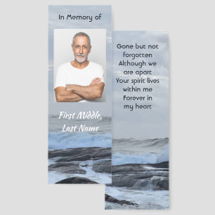 Keepsake Memorial Ocean Sea Storm Ocean Bookmarks