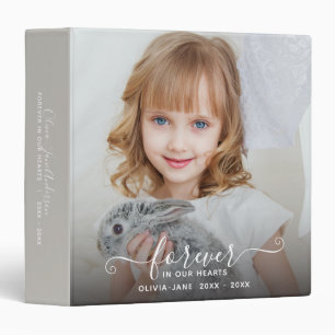 Keepsake Memorial Photo Album 3 Ring Binder
