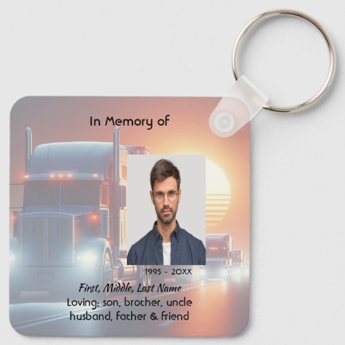 Keepsake Memorial Semi-Truck Tractor-trailer 