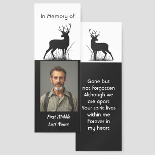 Keepsake Memorial Stag Deer Outdoorsman Bookmarks