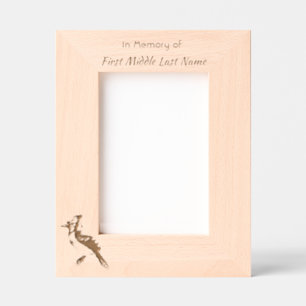 Keepsake Memorial Watercolor Bluejay Garden Engraved Frames