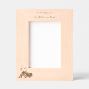 Keepsake Memorial Watercolor Seals Animals Engraved Frames