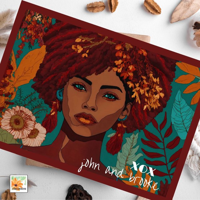 keepsake mother's day with foto and flowers holiday card (Creator Uploaded)