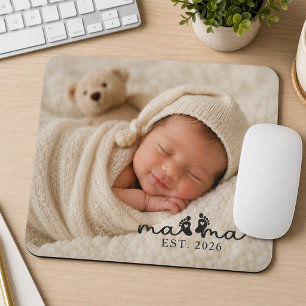Keepsake New Mom Baby Photo Mouse Pad