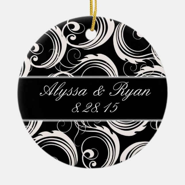 Keepsake Ornament - Black & White Formal (Front)