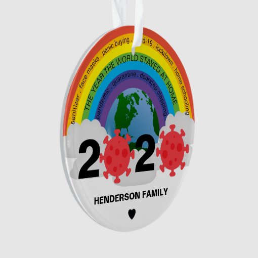 Keepsake Personalized 2020 Covid Christmas Tree Ornament Zazzle