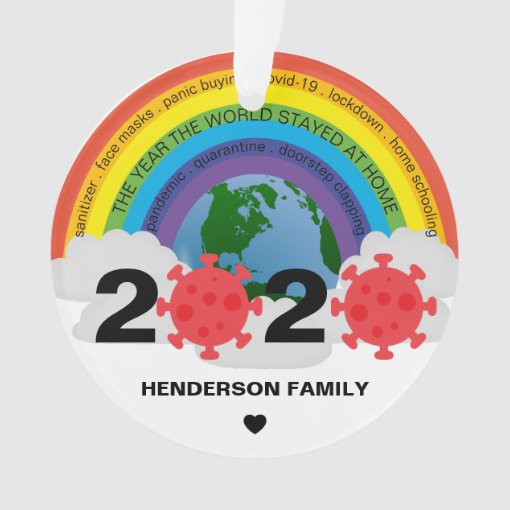 Keepsake Personalized 2020 Covid Christmas Tree Ornament Zazzle