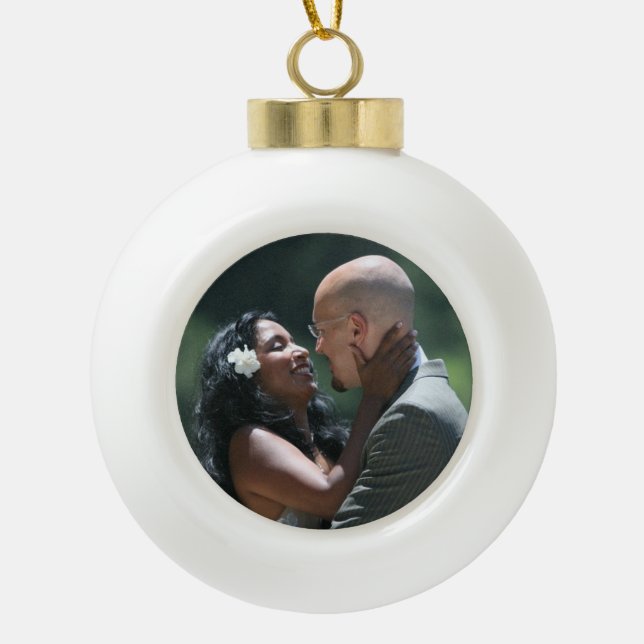 Keepsake personalized digital photo ornament (Front)