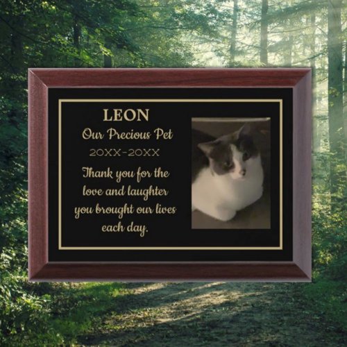 Keepsake Pet Memorial custom plaque