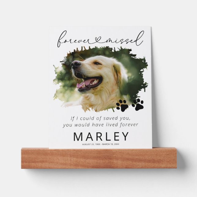 Keepsake Pet Memorial Picture Ledge (Front)