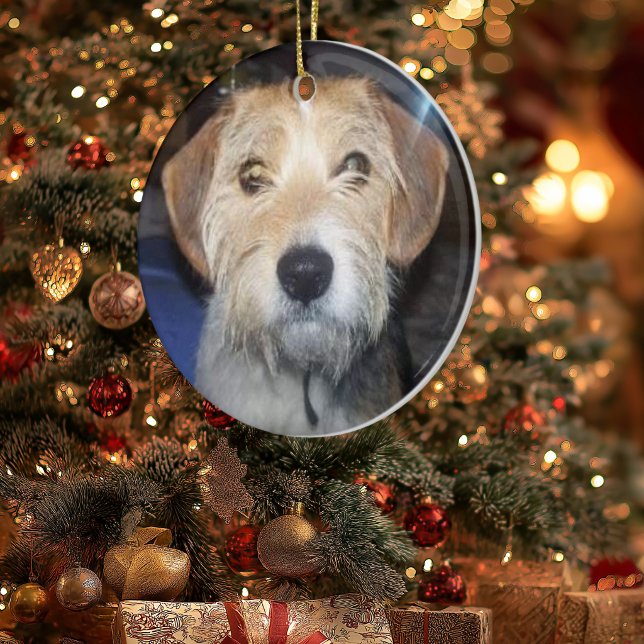 KEEPSAKE PET PHOTO With Typography Ornament (Creator Uploaded)