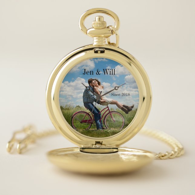 Keepsake Photo Anniversary Pocket Watch (Inside)