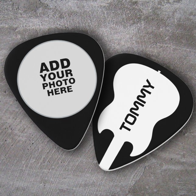 Keepsake Photo Black Guitar Pick (Creator Uploaded)
