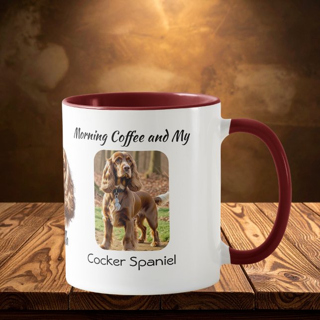 Keepsake Photo Cocker Spaniel Personalize Mug (Creator Uploaded)