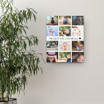 Keepsake Photo Collage Grandma Canvas Print<br><div class="desc">Create a true keepsake of a photo collage of your favorite photos for grandma. 12 photos on a grid with white divider and "we love you,  grandma" in classic typography. She will love this keepsake of her grandkids.</div>