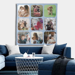 Keepsake Photo Collage square template round edges Tapestry