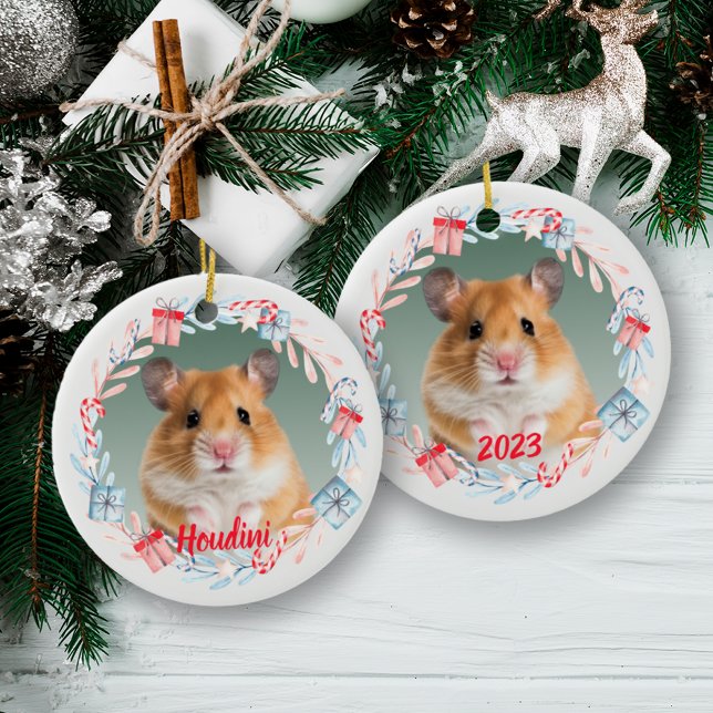 Keepsake Photo Holiday Ceramic Ornament (Creator Uploaded)