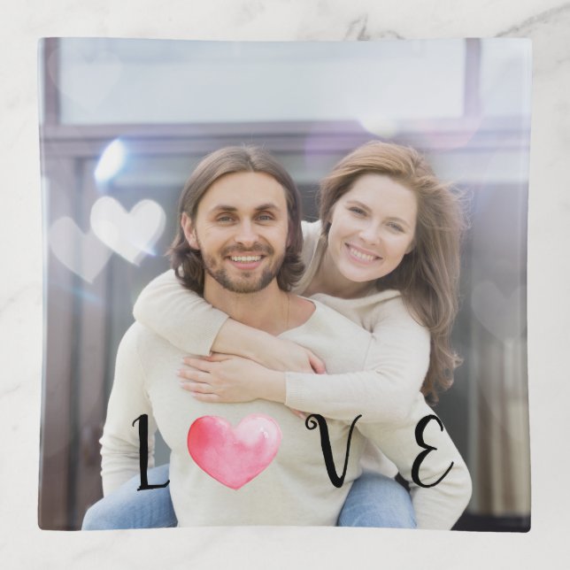 Keepsake Photo Love Trinket Tray (Front)