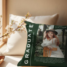 Keepsake Photo & Quote Graduation Gift Green