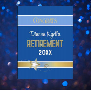 Keepsake Quality! Large Retirement card