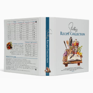 Keepsake Recipe Organizer Wedding Dedication 3 Ring Binder