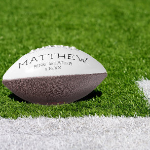Keepsake Ring Bearer Wedding Football