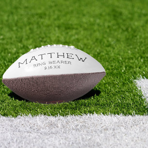 Keepsake Ring Bearer Wedding Football