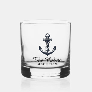 Keepsake Ships Anchor Whiskey Glass