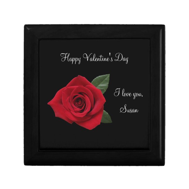 Keepsake Tie Box For Him Valentine's Day (Front)