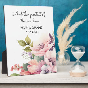 Keepsake Wedding Date Custom Love  Plaque