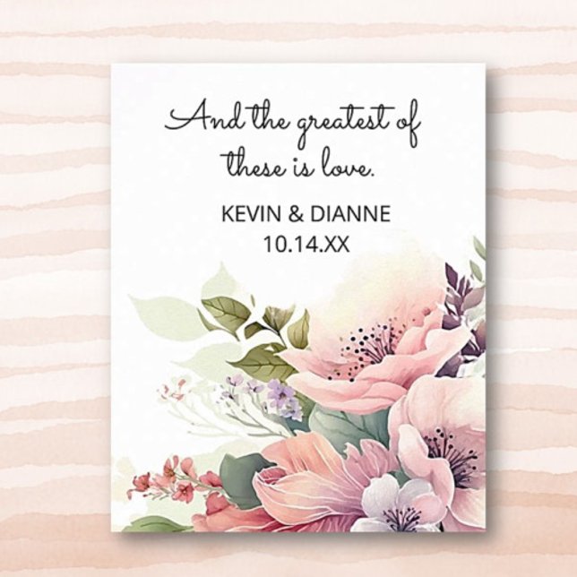 Keepsake Wedding Date Custom Love  Poster (Creator Uploaded)