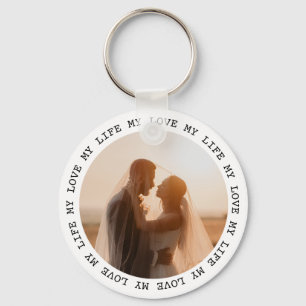 Keepsake Wedding Photo Keychain